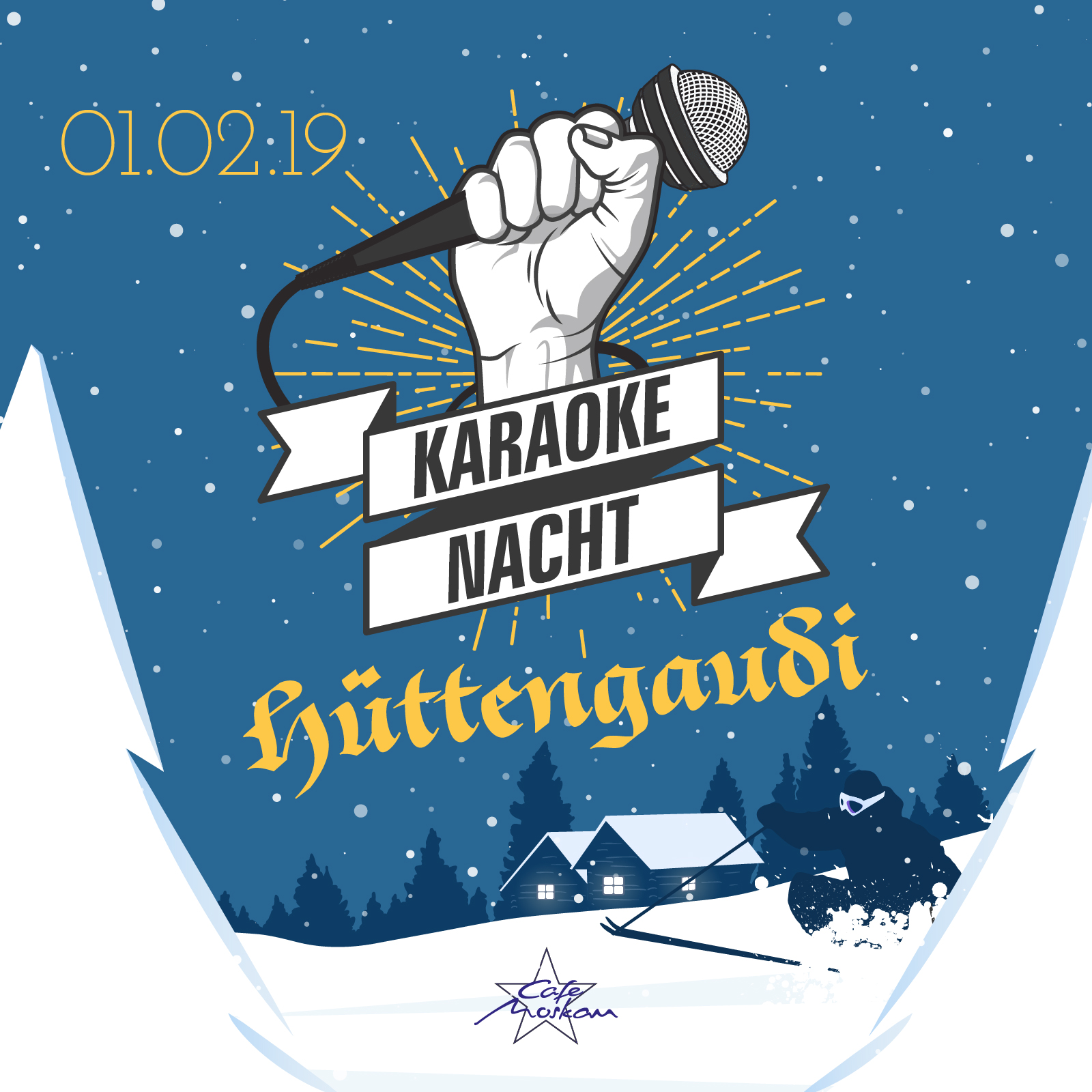 Karaoke Nacht - Hüttengaudi  Angebote Cafe Moskau